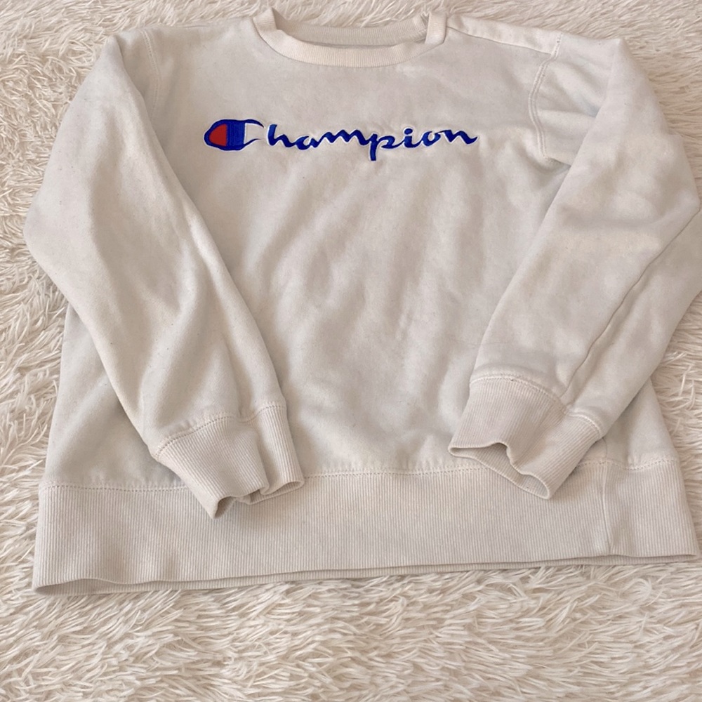 Champion white crew neck